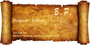 Bognár Péter névjegykártya